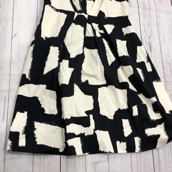 Kate Spade Jane Black & White Abstract Dress - Picture 4 of 9